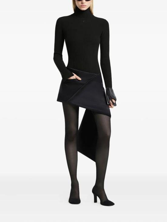 25FW 쿠레쥬 바디수트 티셔츠 425MBD165FI00019999 Black - COURREGES