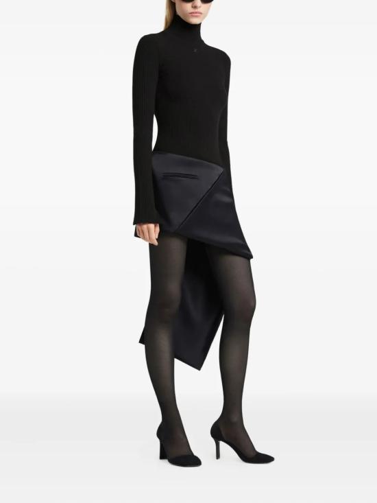 25FW 쿠레쥬 바디수트 티셔츠 425MBD165FI00019999 Black - COURREGES