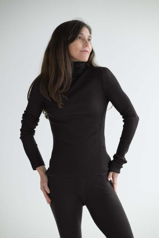  케이시 케이시 터틀넥 리브드