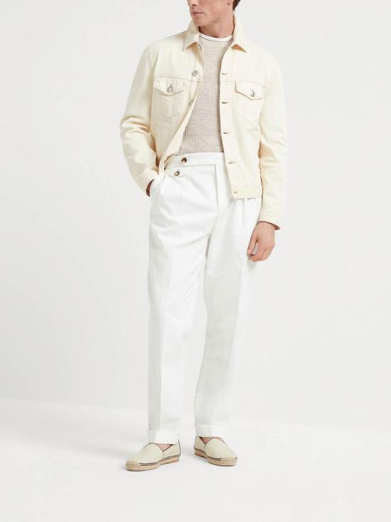  브루넬로 쿠치넬리 자켓 M277P6910C7019 Cream - BRUNELLO CUCINELLI