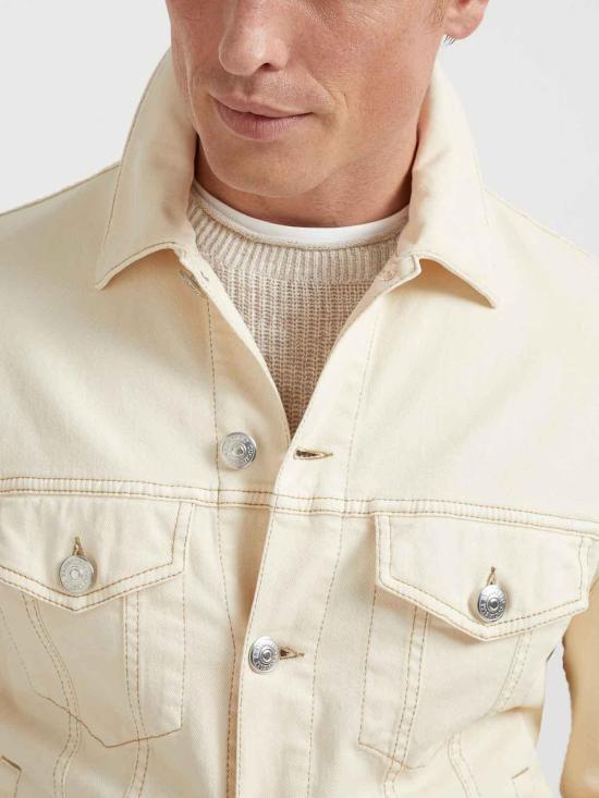  브루넬로 쿠치넬리 자켓 M277P6910C7019 Cream - BRUNELLO CUCINELLI
