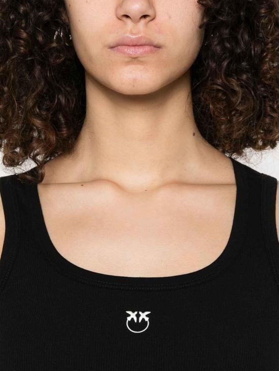 26SS 핑코 민소매 티셔츠 100807A2C1Z99 Black - PINKO