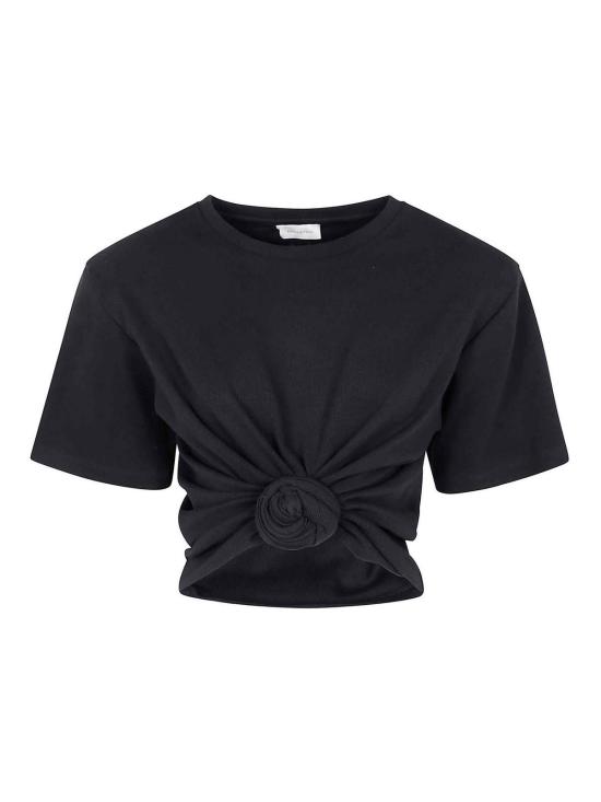  마그다뷰트림 반팔 티셔츠 182425BLACK