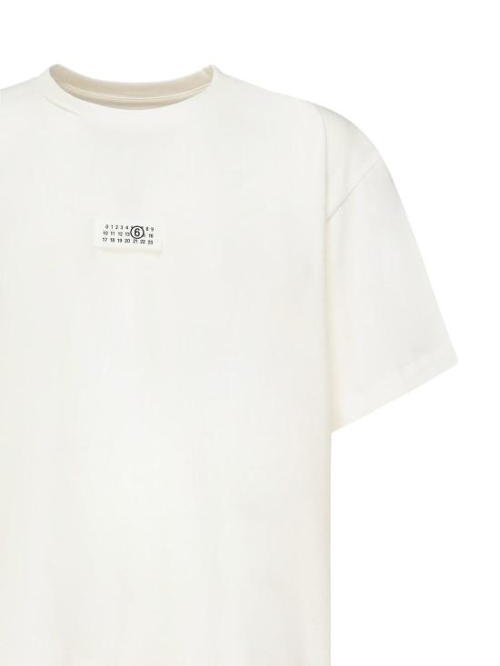 25FW MM6 메종마르지엘라 코튼 티셔츠 SH0GC0032S24312101 Beige - MM6 MAISON MARGIELA