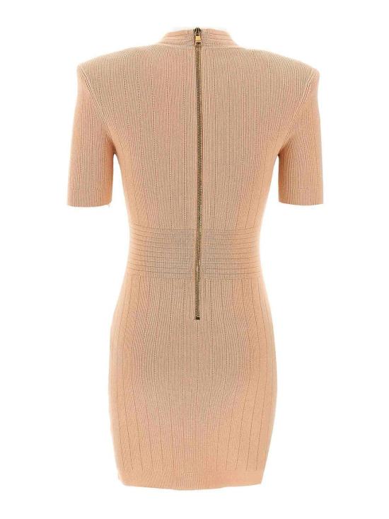  발망 미디 스커트 EF1R6045KB070LB Nude Neutrals - BALMAIN