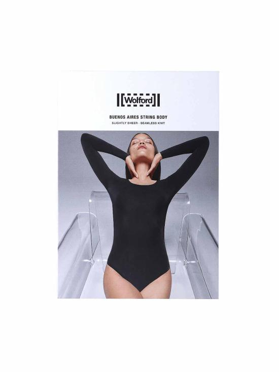 25FW 월포드 민소매 티셔츠 780557005 Black - WOLFORD