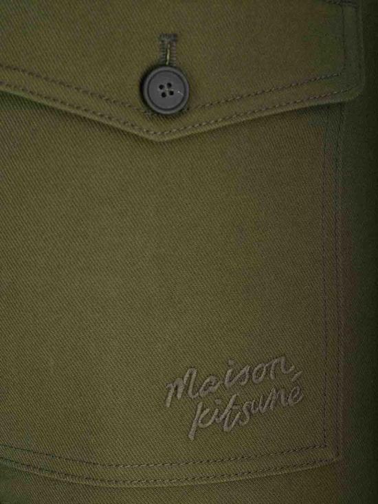  메종키츠네 스트레이트 팬츠 LM01110WW0079P384 Green - MAISON KITSUNE