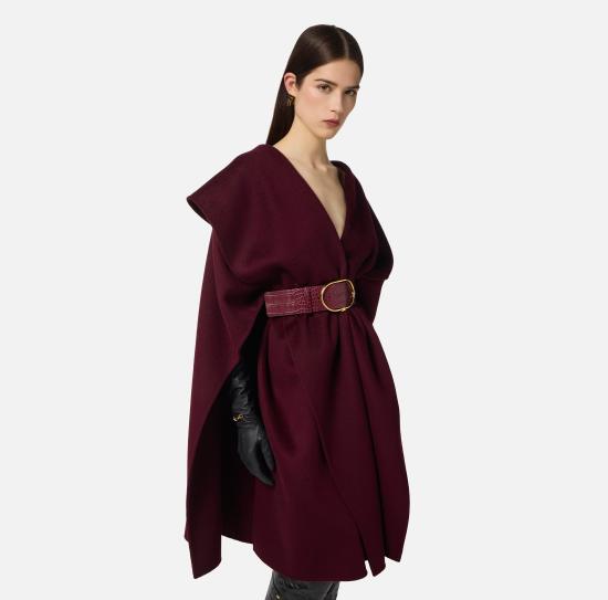 25FW 엘리자베타프랜치 코트 CP67D56E2 EA4 Merlot - ELISABETTA FRANCHI