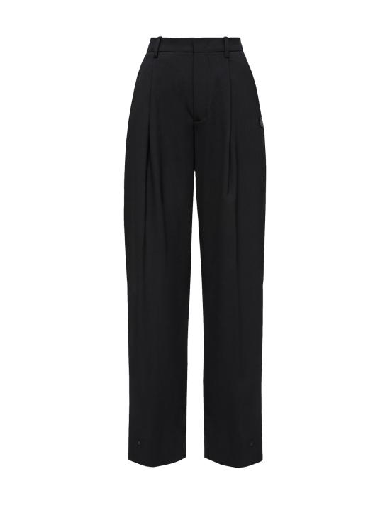 25FW 몽클레어 스트레이트 팬츠 K24032A00003 M6523999 Black