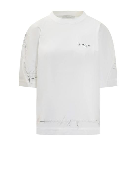 25FW 지방시 반팔 티셔츠 BW70FGP75M 100 White