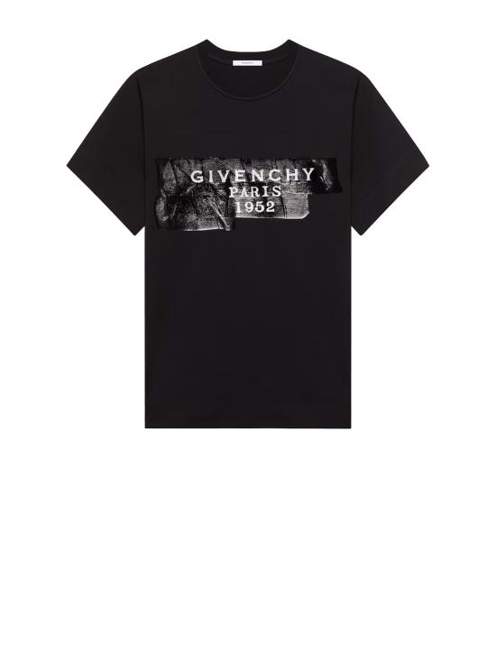 25FW 지방시 반팔 티셔츠 BW70FJP78U 001 Black