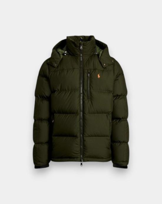 24FW 폴로 랄프로렌 고햄 다운 재킷 710968278002 OLIVE Green