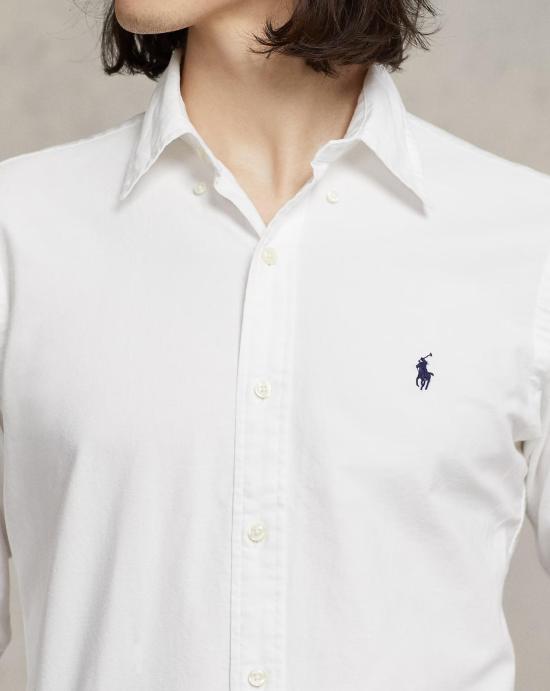24FW 폴로 랄프로렌 커스텀 핏 버튼 다운 셔츠 710772290003 WHITE White - POLO RALPH LAUREN
