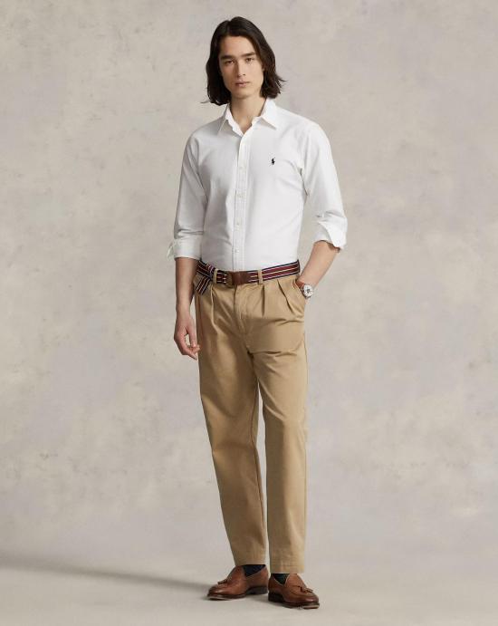 24FW 폴로 랄프로렌 커스텀 핏 버튼 다운 셔츠 710772290003 WHITE White - POLO RALPH LAUREN