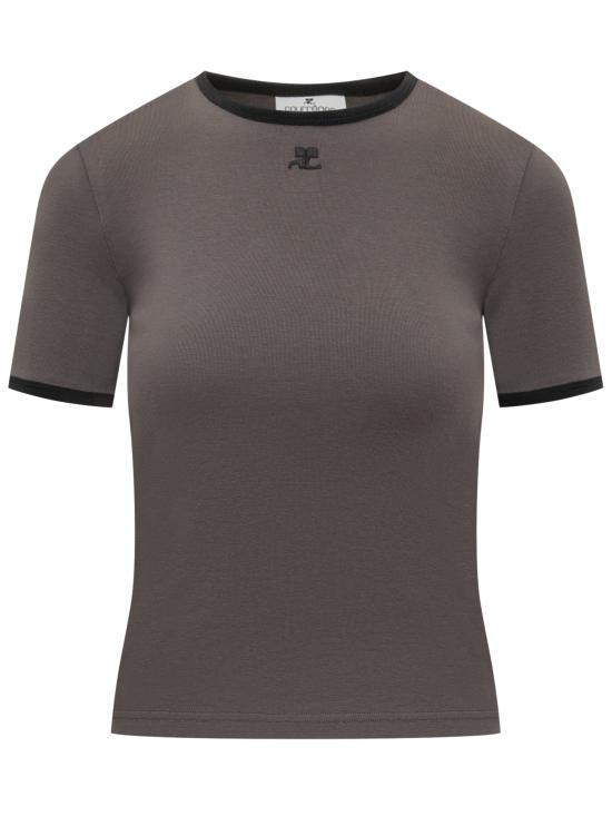 25FW 쿠레쥬 반팔 티셔츠 125JTS017JS0203 B212 BITUME BLACK