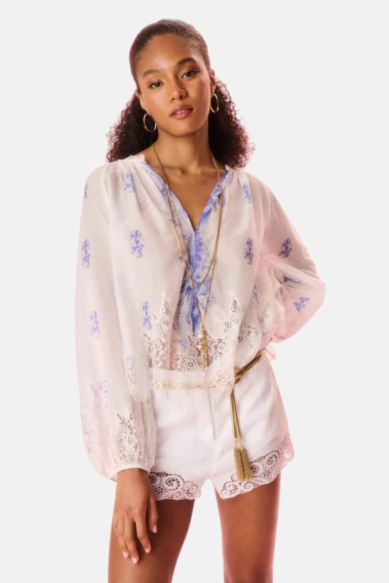  러브쉐이크팬시 블라우스 러브 쉑 팬시 드레스너 코튼 레이스 트리밍