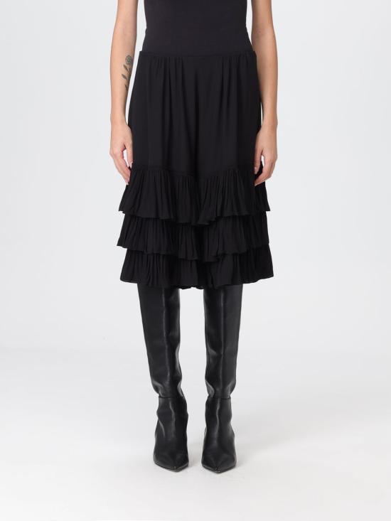 25FW 끌로에 미디 스커트 CH25ASH22077 001 Black