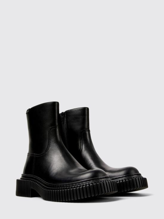 26SS 캠퍼 PIX BERLIN 픽스 베를린 레더 미드부츠 K400809 001 PIX BERLIN 0 Black - CAMPER