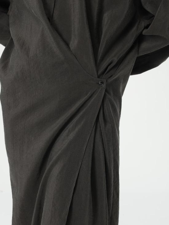 25SS 르메르 스트레이트 칼라 트위스트 드레스 DR1092LF1308 BR507 Coffee - LEMAIRE