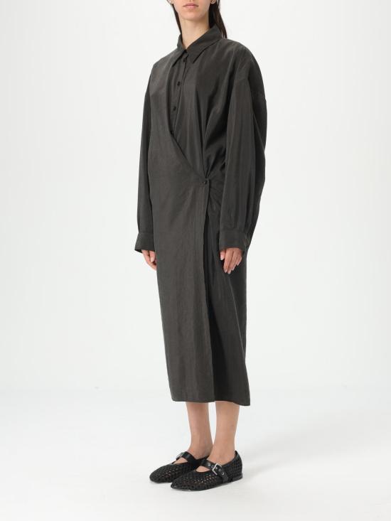 25SS 르메르 스트레이트 칼라 트위스트 드레스 DR1092LF1308 BR507 Coffee - LEMAIRE