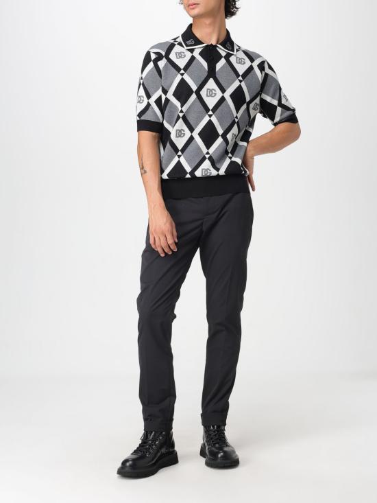 25FW 돌체앤가바나 폴로 티셔츠 GXZ15TJDVC9 N0031 Black - DOLCE & GABBANA
