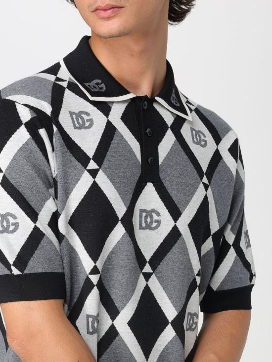 25FW 돌체앤가바나 폴로 티셔츠 GXZ15TJDVC9 N0031 Black - DOLCE & GABBANA