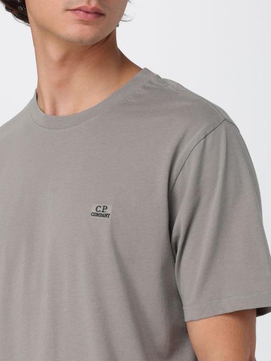 25FW 씨피 컴퍼니 반팔 티셔츠 19CMTS726A005100W 356 Grey - C.P. COMPANY