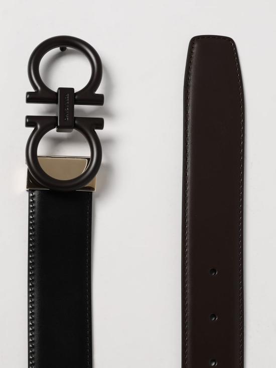 25FW 살바토레 페라가모 가죽 벨트 679974 786236 040 Dark - SALVATORE FERRAGAMO