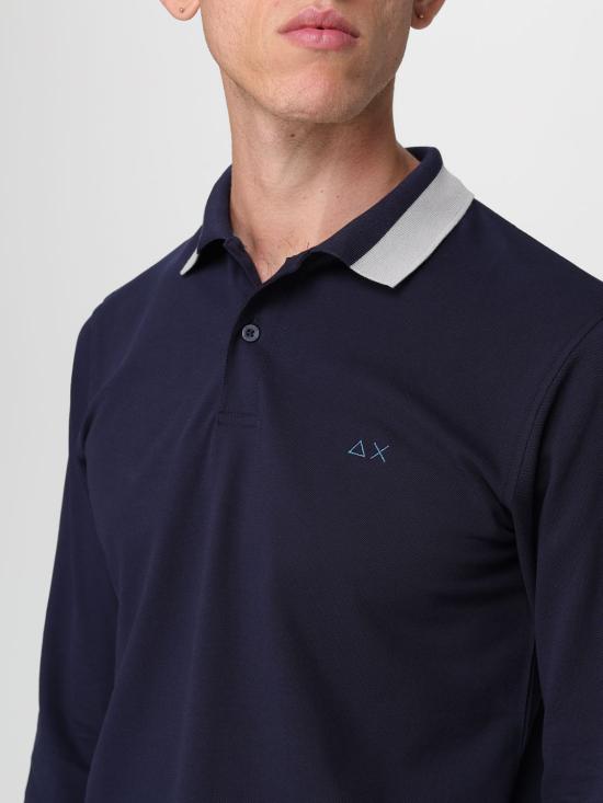 25FW 썬 68 폴로 티셔츠 A45103 07 Navy - SUN 68