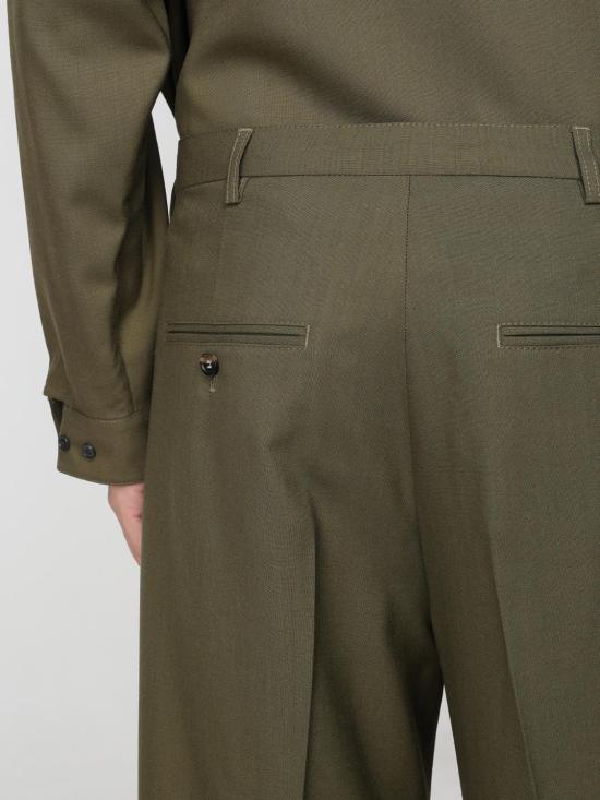 25FW 마르니 스트레이트 팬츠 PUMU0282U0TW839 00V58 Green - MARNI