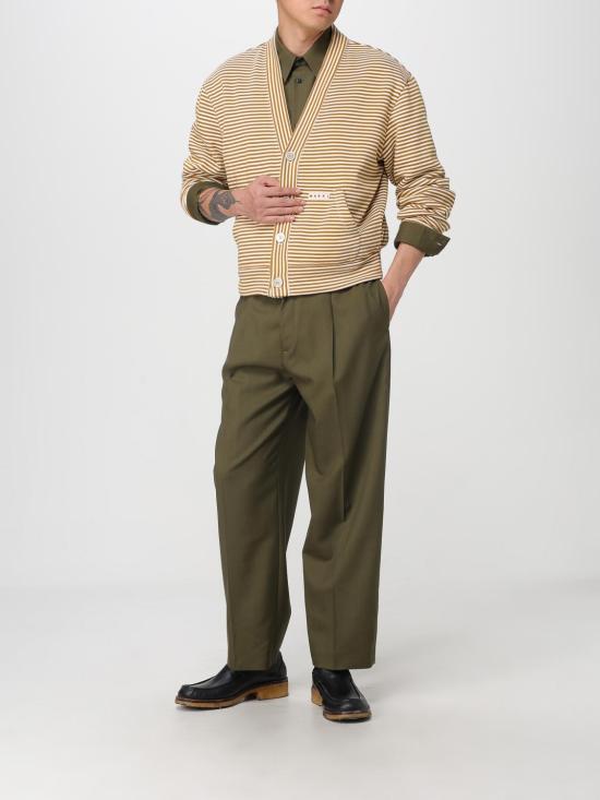 25FW 마르니 스트레이트 팬츠 PUMU0282U0TW839 00V58 Green - MARNI