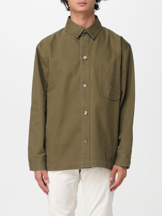 25FW 생로랑 긴팔 셔츠 838697Y253W 3530 Military