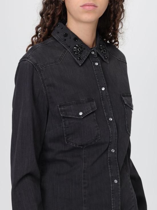 25FW 리우조 셔츠 UF5198D4051 87467 Black - LIU JO