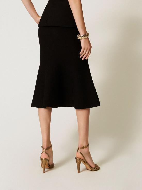 25FW 트윈셋 롱 스커트 252TP3412 00006 Black - TWINSET