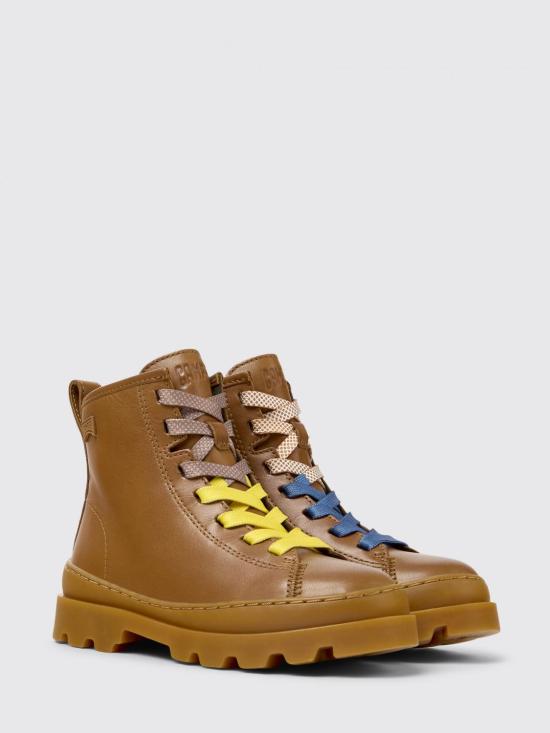 25FW [키즈] 캠퍼 슈즈 K900179 032 TWINS 0 Brown - CAMPER