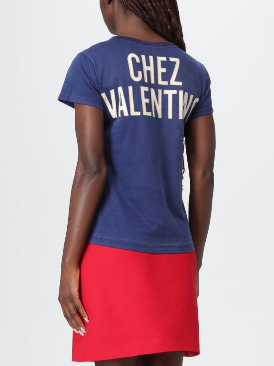 25FW 발렌티노 가라바니 반팔 티셔츠 7B3MG24Y9GL AKP Blue - VALENTINO GARAVANI