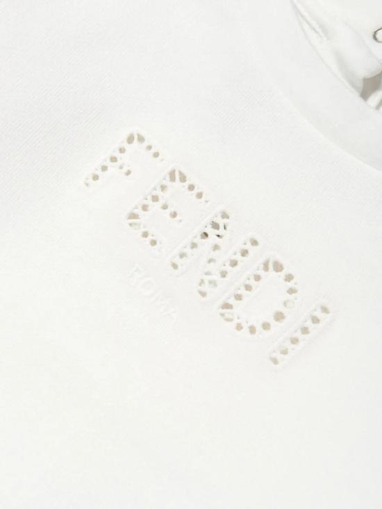 25FW [키즈] 펜디 풀오버 BFH0675V0 F0TU9 White - FENDI