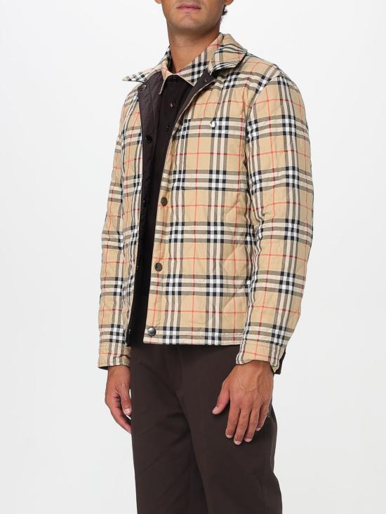 25FW 버버리 리버시블 퀼팅 나일론 오버셔츠 8115728 Brown - BURBERRY