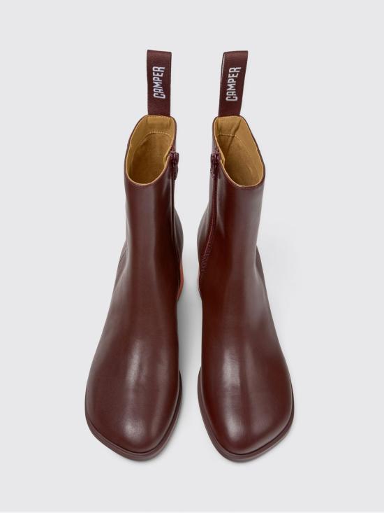 26SS 캠퍼 코라 앵클 부츠 K400798 006 TWINS 0 Burgundy - CAMPER
