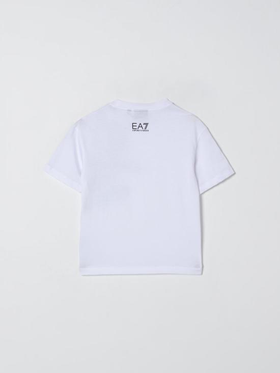 25FW [키즈] 엠포리오 아르마니 티셔츠 7B000204AF10375 U0002 White - EMPORIO ARMANI