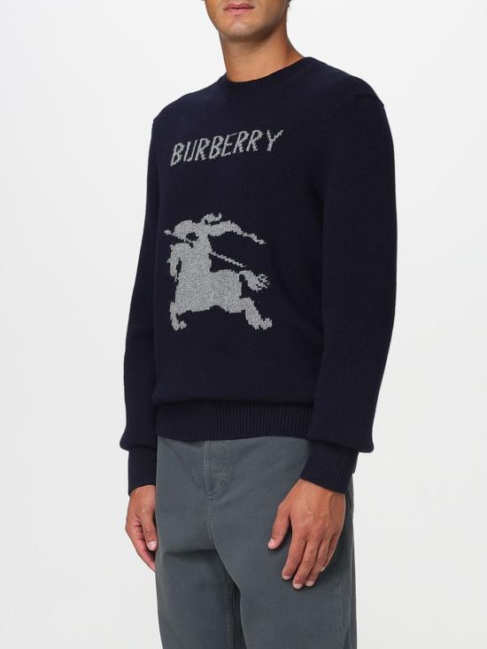 25FW 버버리 EKD 울 캐시미어 스웨터 8114154 Blue - BURBERRY