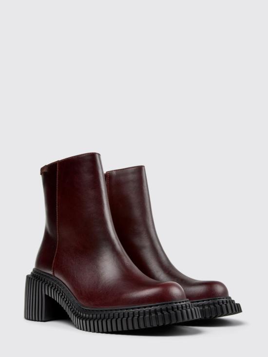 25FW 캠퍼 뮬/슬리퍼 K400804 004 PIX LONDON 0 Burgundy - CAMPER