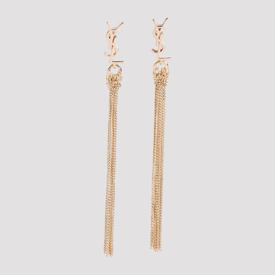 26SS 생로랑 메탈 카산드라 태슬 이어링 803195Y1500 8030 METALLIC - SAINT LAURENT