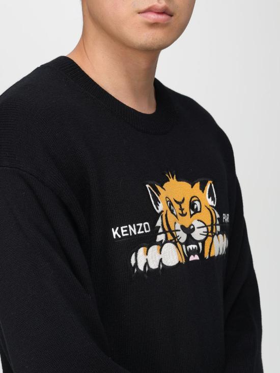 25FW 겐조 스웨터 PFF65PU7503LI 99J Black - KENZO