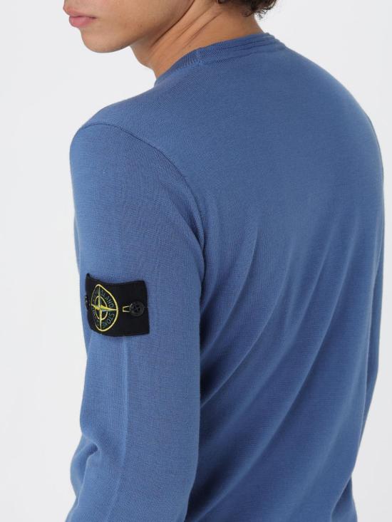 25FW 스톤 아일랜드 스웨터 5100071S00C4 V002B Blue 1 - STONE ISLAND