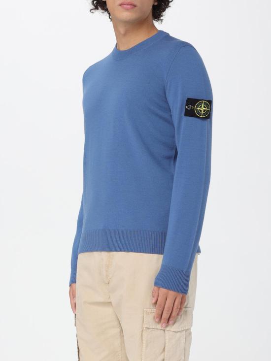25FW 스톤 아일랜드 스웨터 5100071S00C4 V002B Blue 1 - STONE ISLAND