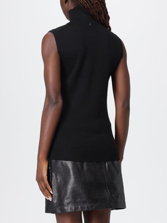 25FW 스포트막스 VERTIGO 베르티고 버진울 슬리브리스 탑 VERTIGO 베르티고 버진울 슬리브리스  2522366011600 001 Black - SPORTMAX