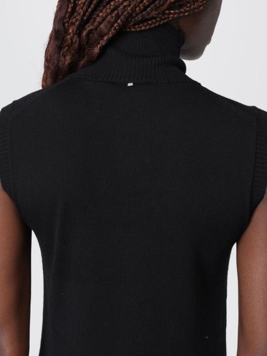 25FW 스포트막스 VERTIGO 베르티고 버진울 슬리브리스 탑 VERTIGO 베르티고 버진울 슬리브리스  2522366011600 001 Black - SPORTMAX