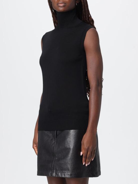 25FW 스포트막스 VERTIGO 베르티고 버진울 슬리브리스 탑 VERTIGO 베르티고 버진울 슬리브리스  2522366011600 001 Black - SPORTMAX