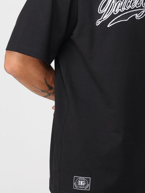 25FW 돌체앤가바나 반팔 티셔츠 G8PN9ZG7PIX N0000 Black - DOLCE & GABBANA